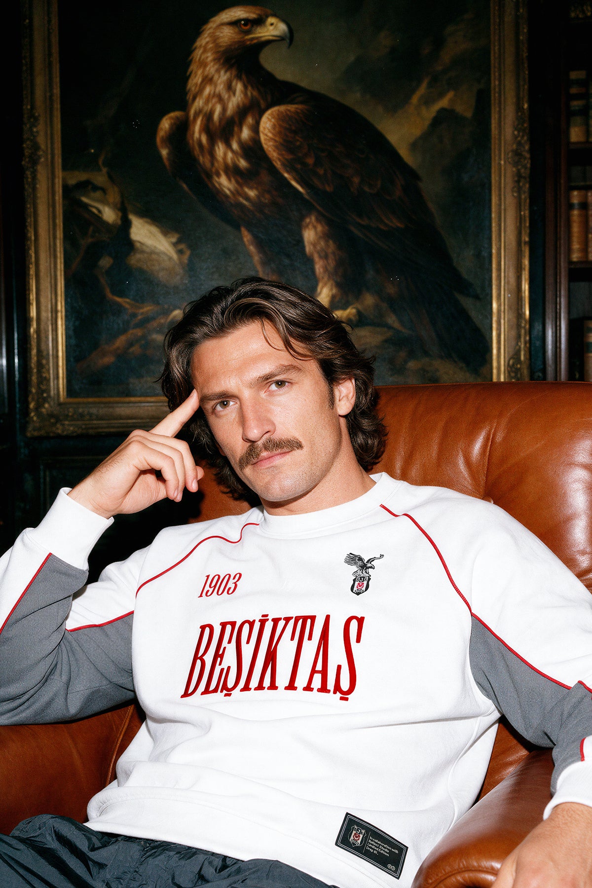 Black Eagle 1903 Sweatshirt - Beyaz