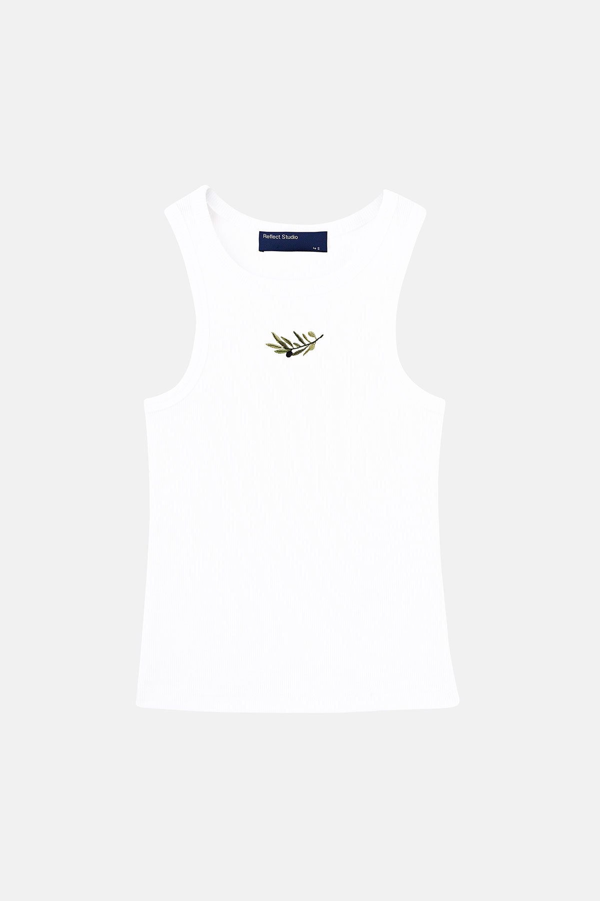 Ayvalık Ribana Halter Yaka Atlet - Beyaz - Görsel 3
