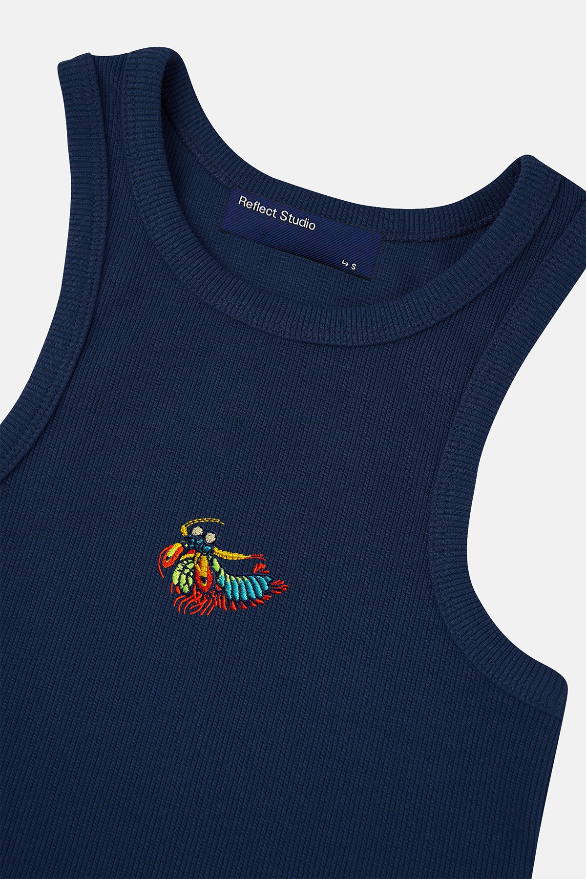 Mantis Karidesi Ribana Halter Yaka Atlet - Lacivert - Görsel 3