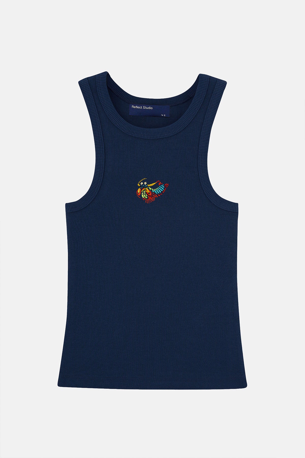 Mantis Karidesi Ribana Halter Yaka Atlet - Lacivert - Görsel 2
