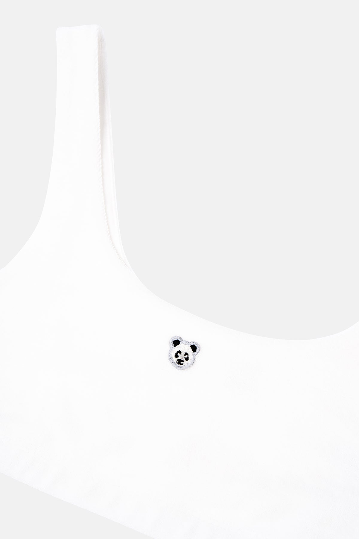 Panda Terry Bra - Beyaz - Görsel 5