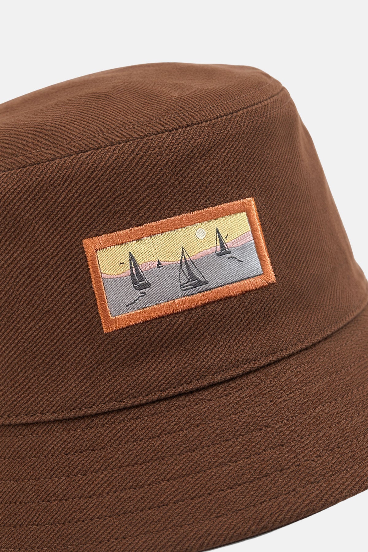 Yelkenli Gabardin Bucket Hat - Kakao - Görsel 2