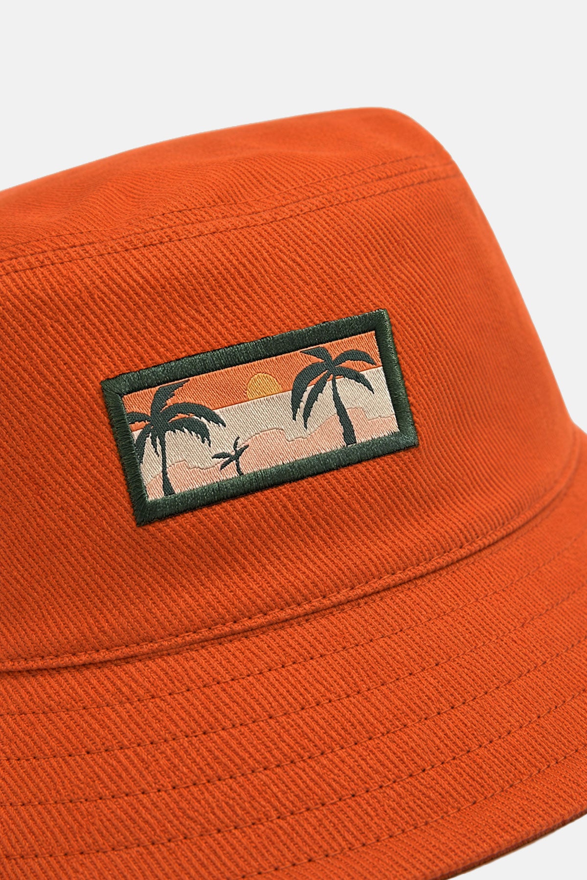 Palmiye Gabardin Bucket Hat - Çömlek - Görsel 3