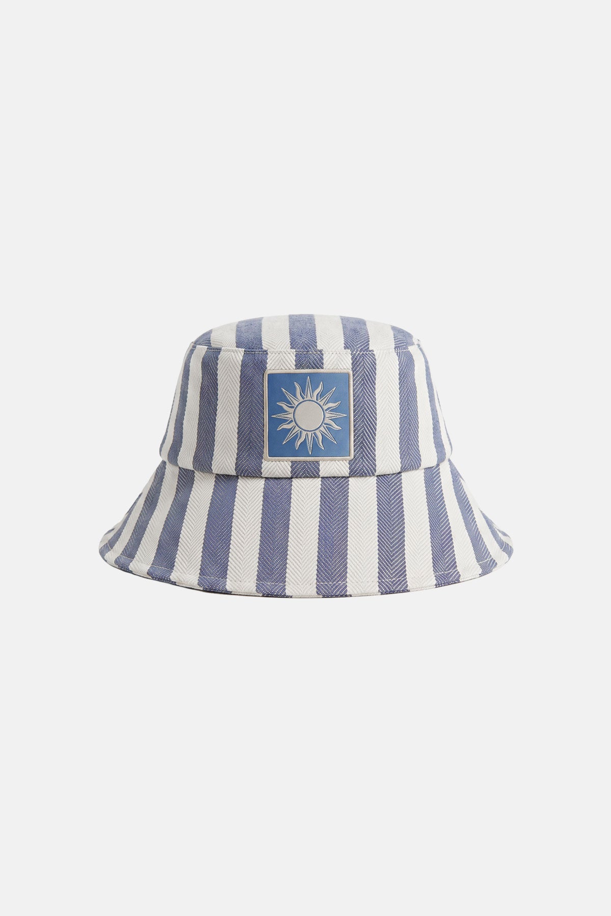 Güneş Herringbone Bucket Hat - Açık Mavi - Görsel 2