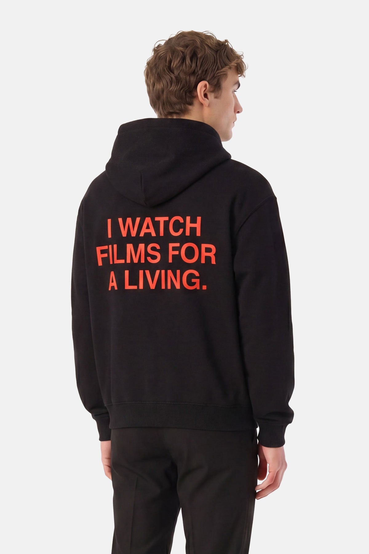 I Watch Films For A Living Hoodie - Siyah - Görsel 4
