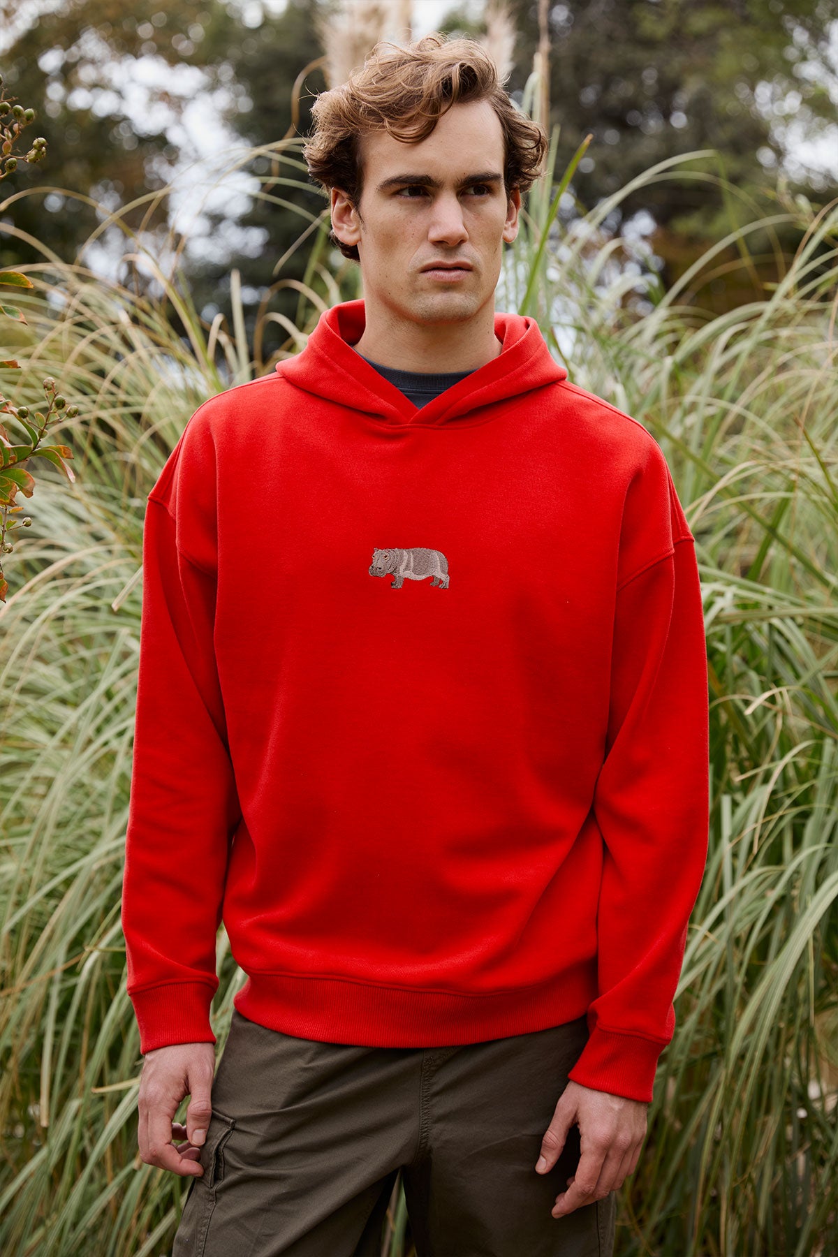 Hipopotam SuperSoft Hoodie - Kırmızı - Görsel 3