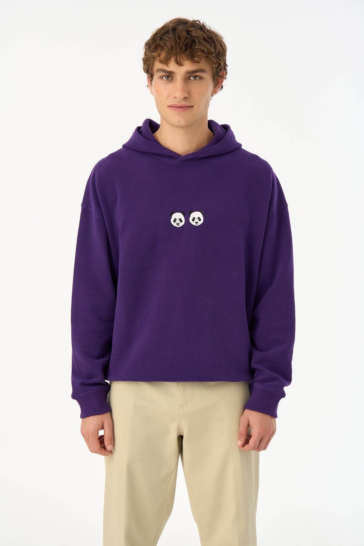 Chi & Chi SuperSoft Hoodie - Mor - Görsel 5