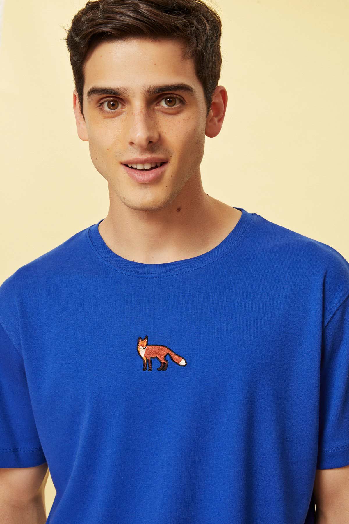 Kızıl Tilki Premium T-Shirt - Saks Mavi - Görsel 5