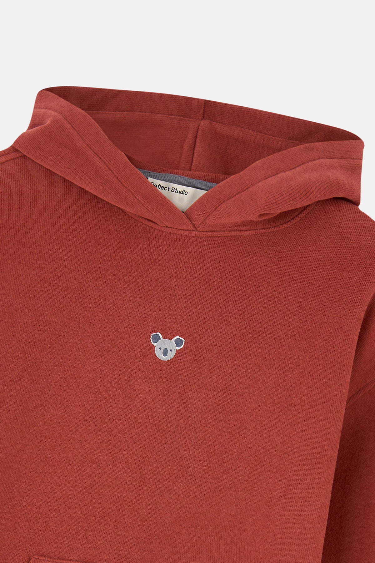 Koala SuperSoft Çocuk Cepli Hoodie - Kiremit - Görsel 3