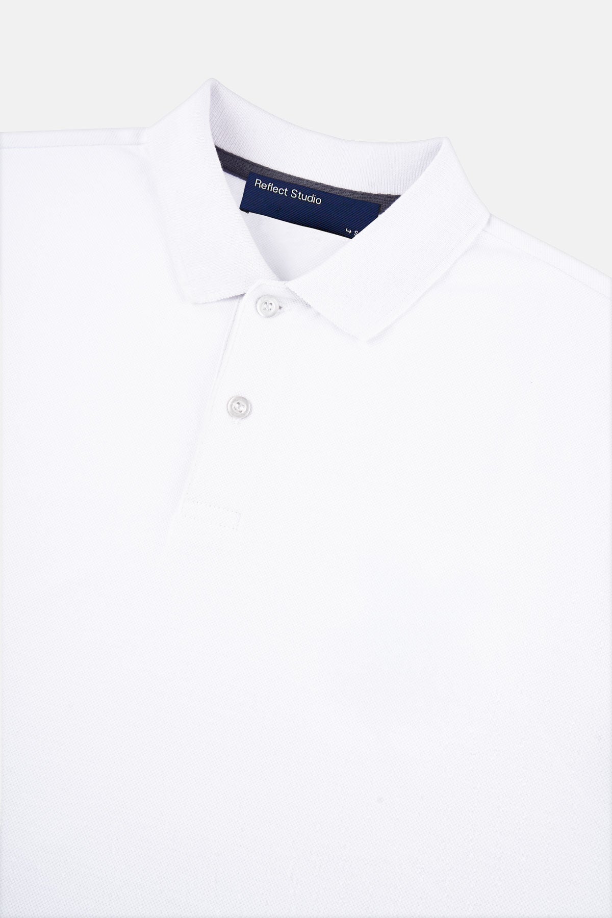 Basic Polo T-shirt - Beyaz - Görsel 2