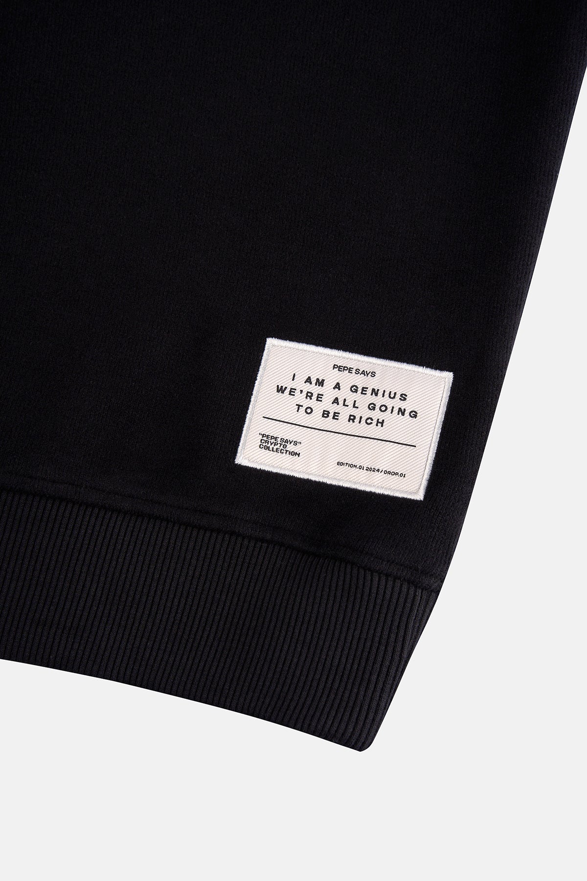 Thinker Pepe SuperSoft Sweatshirt - Siyah - Görsel 3