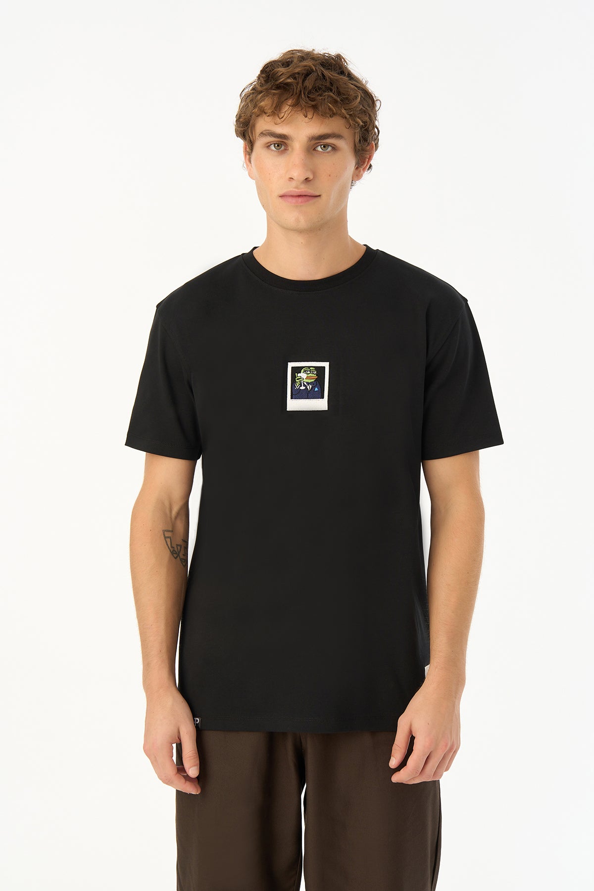 Gatsby Pepe Premium T-shirt - Siyah - Görsel 3