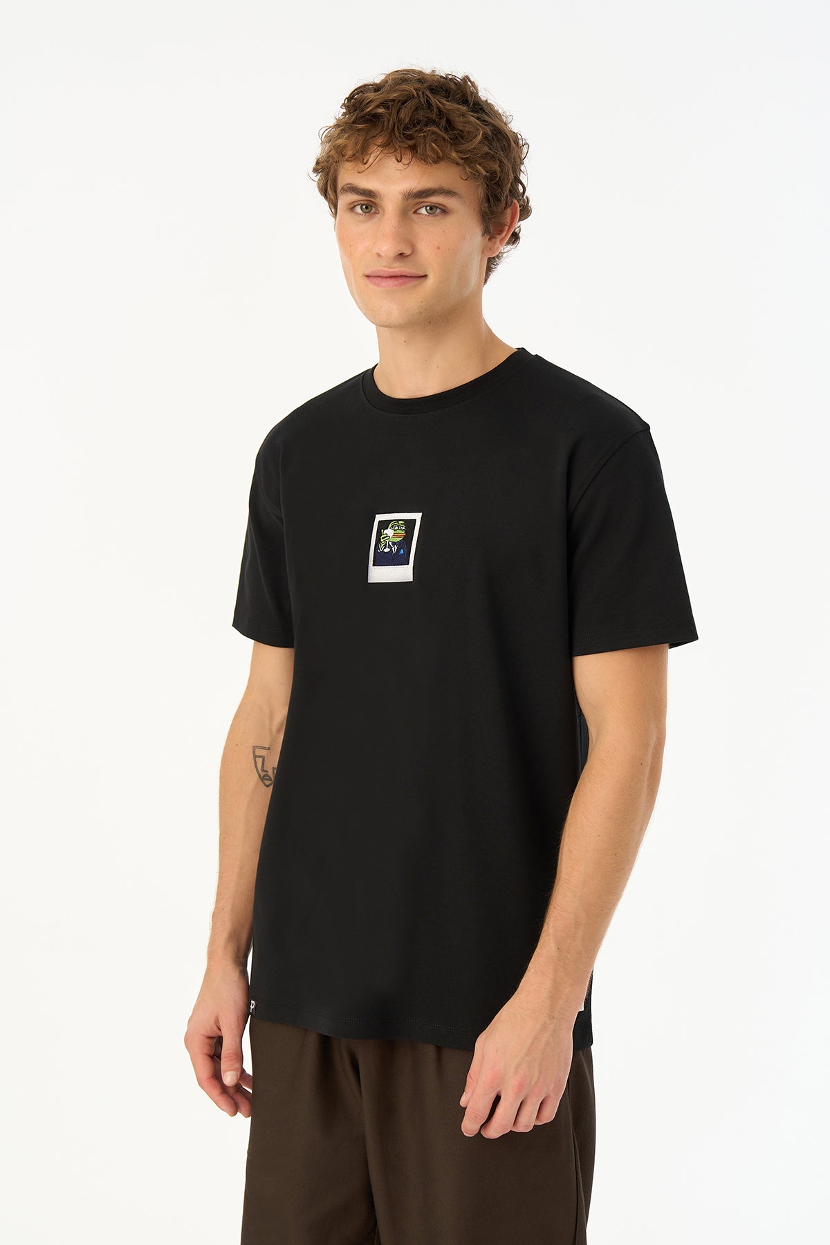 Gatsby Pepe Premium T-shirt - Siyah - Görsel 5