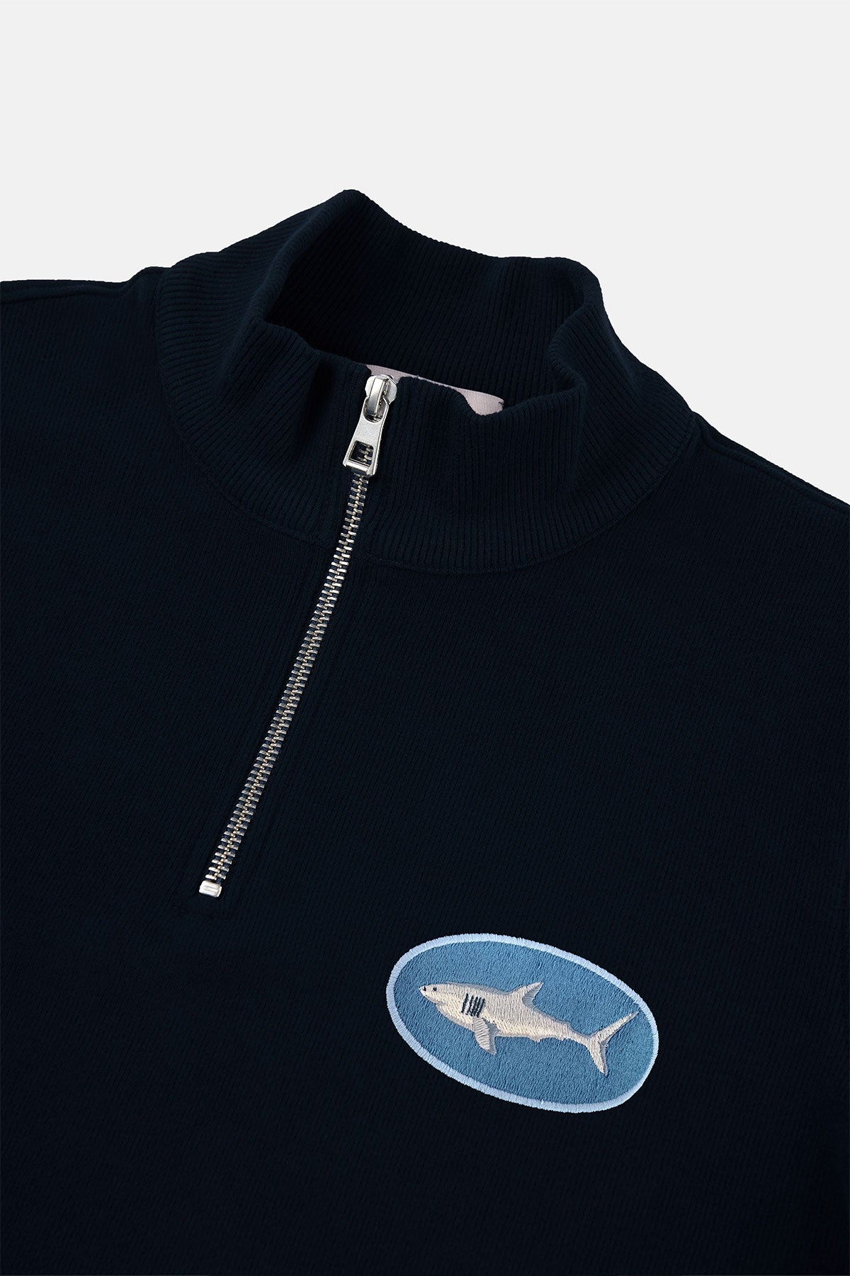 Büyük Beyaz Köpekbalığı SuperSoft Quarter-Zip Sweatshirt - Lacivert - Görsel 2