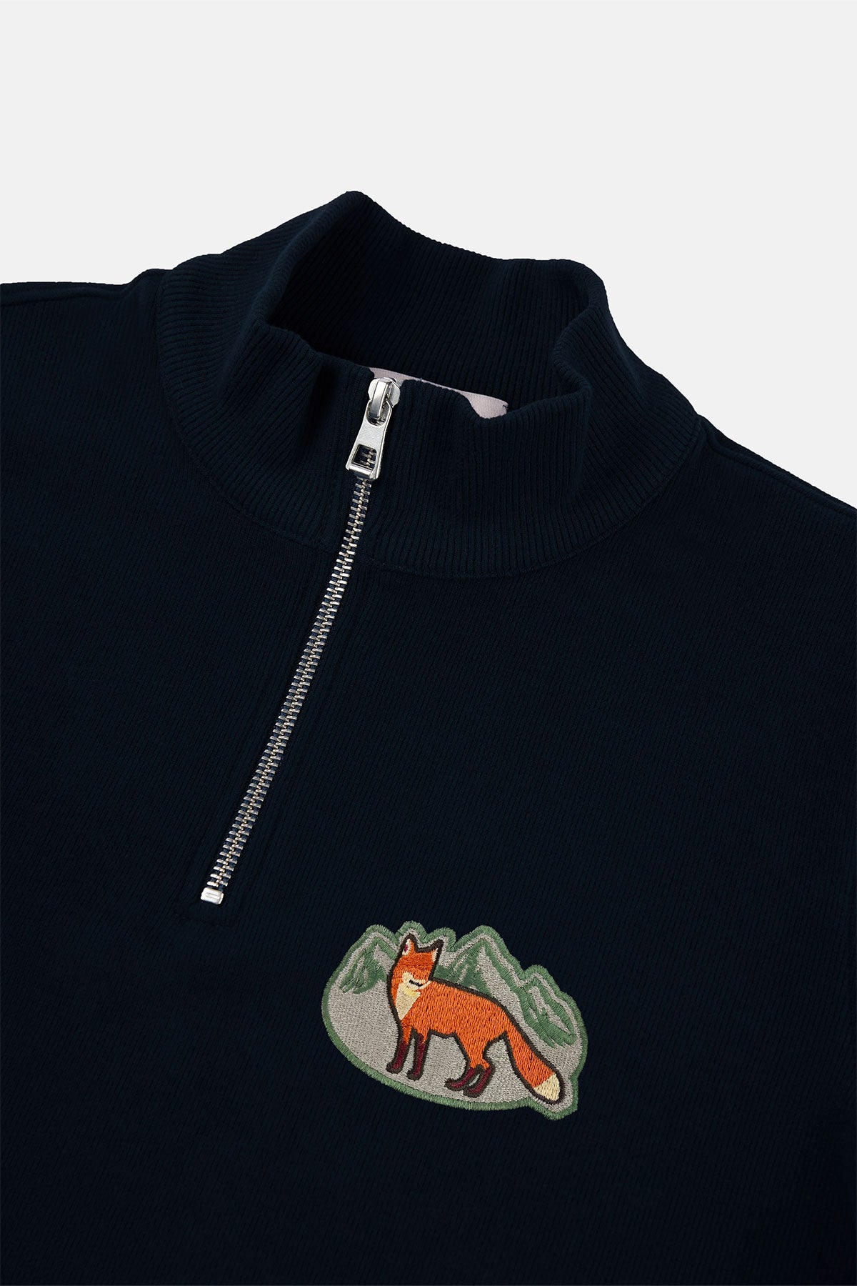 Kızıl Tilki SuperSoft Quarter-Zip Sweatshirt - Lacivert - Görsel 2