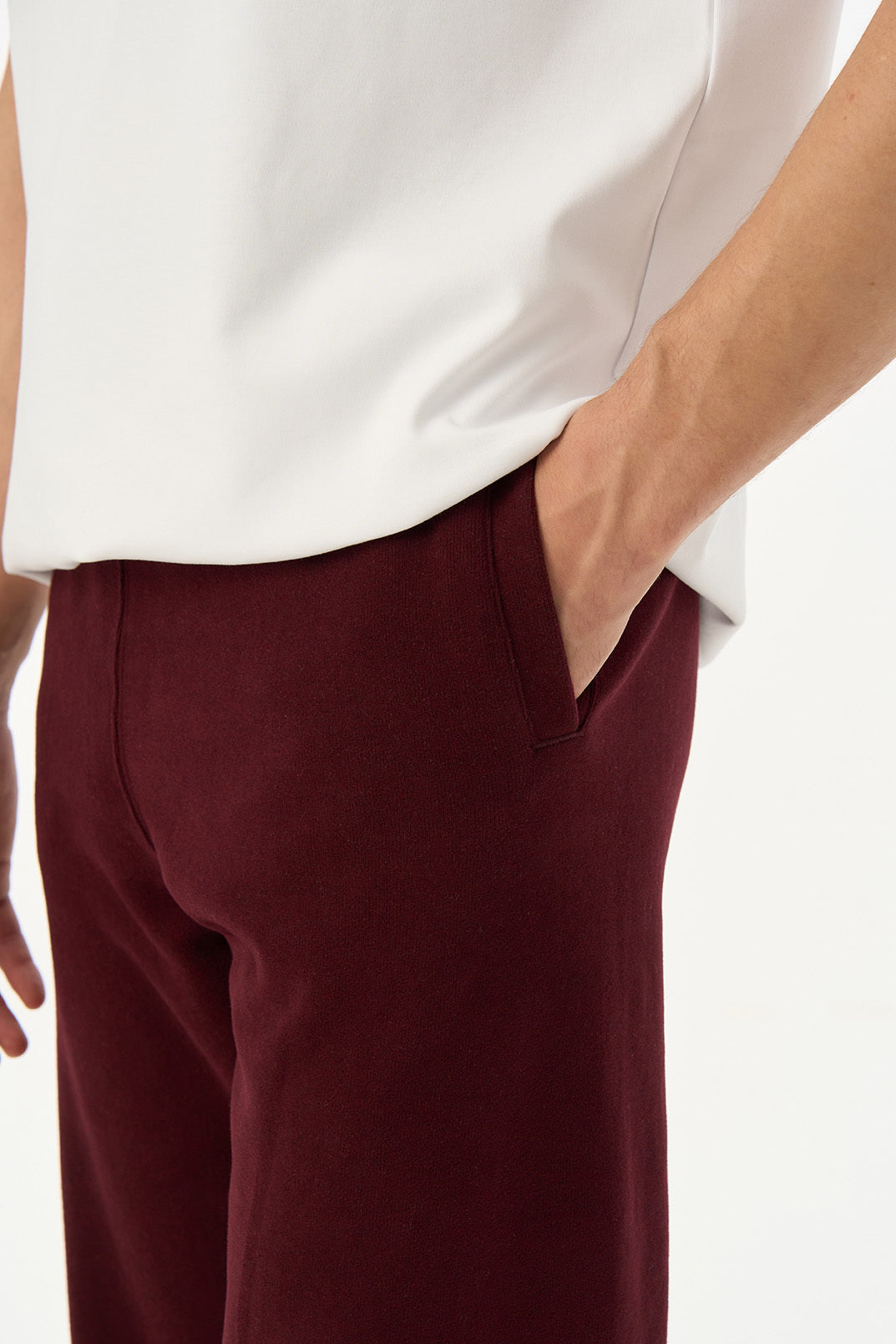 Basic SuperSoft Erkek Eşofman Altı - Bordo - Görsel 3