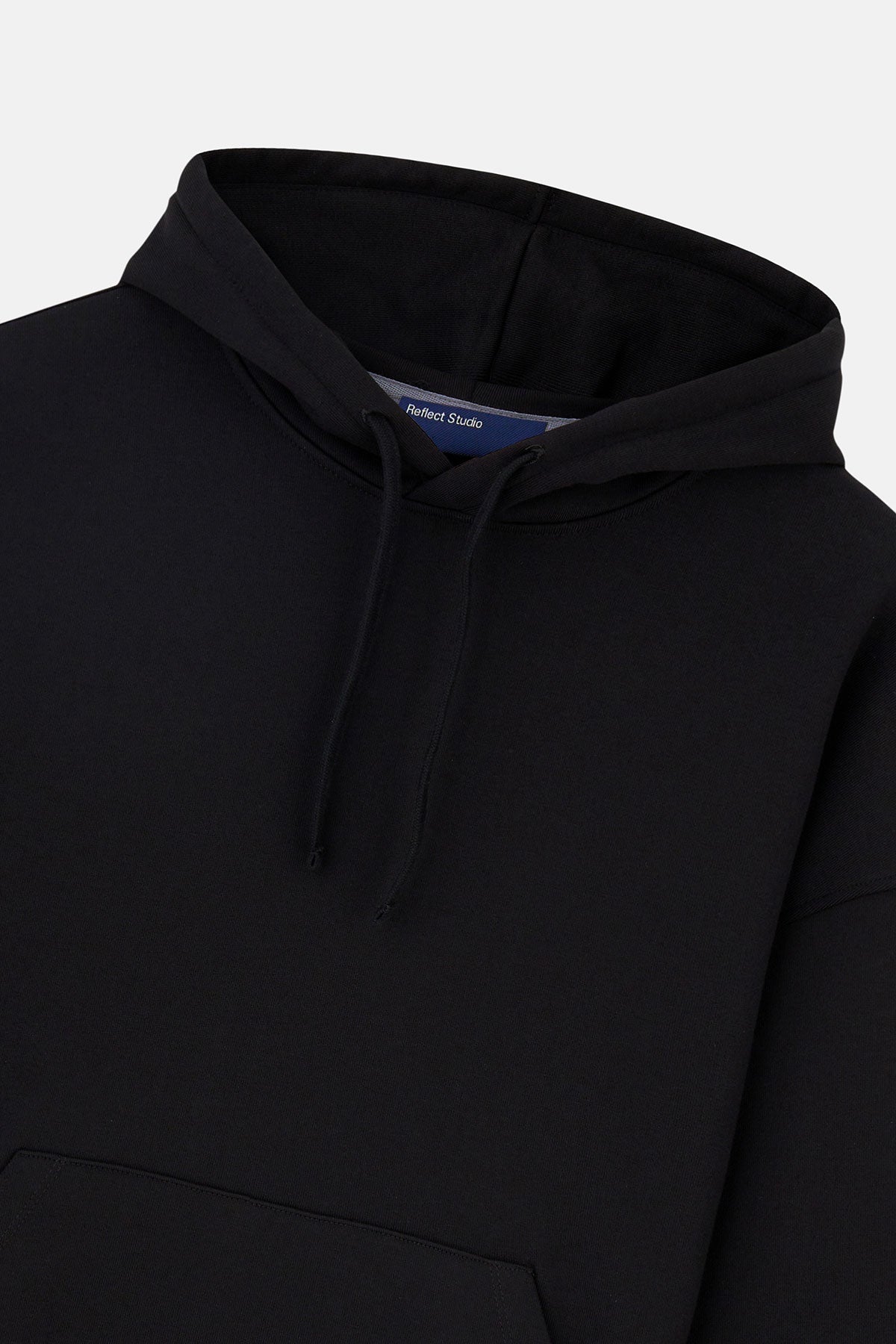 Basic Soft Fleece Hoodie - Siyah - Görsel 2