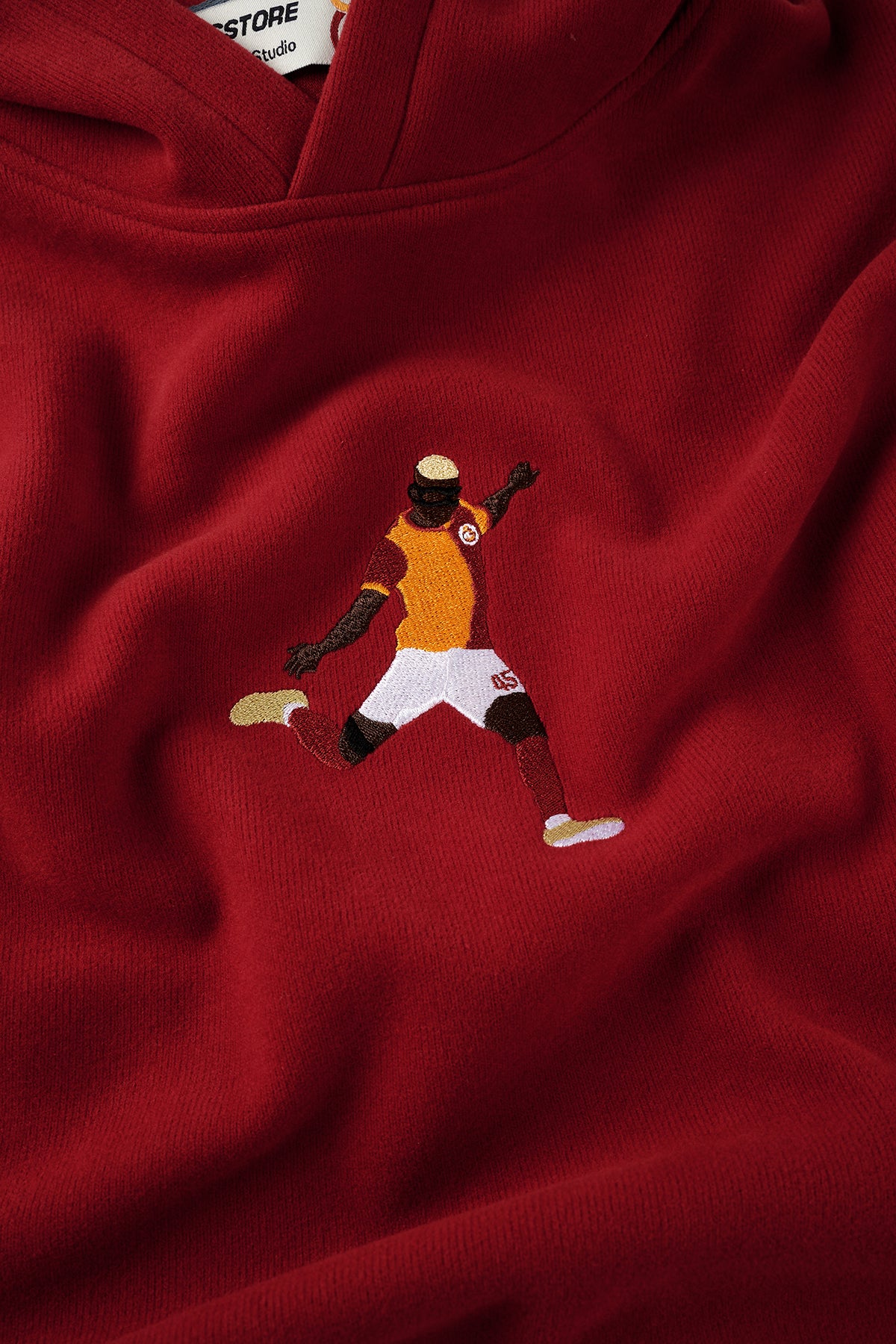 Victor Osimhen SuperSoft Çocuk Hoodie - Kırmızı - Görsel 2