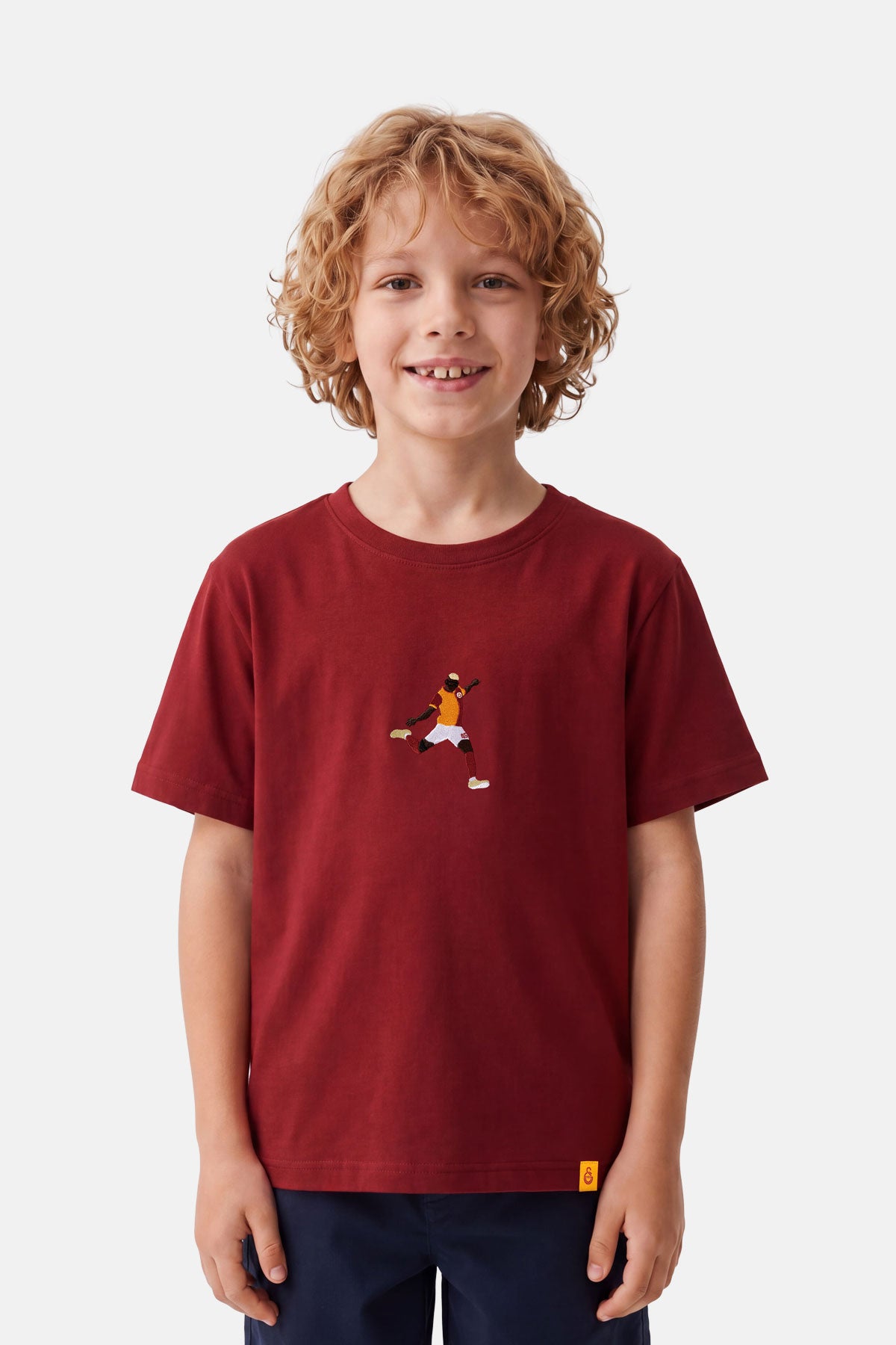 Victor Osimhen Premium Çocuk T-shirt - Kırmızı - Görsel 4