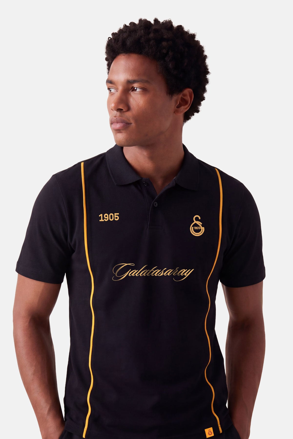 Leones Polo Yaka T-shirt - Siyah - Görsel 2