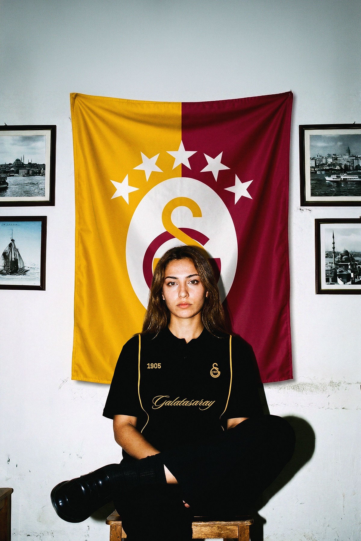 Leones Polo Yaka T-shirt - Siyah - Görsel 5