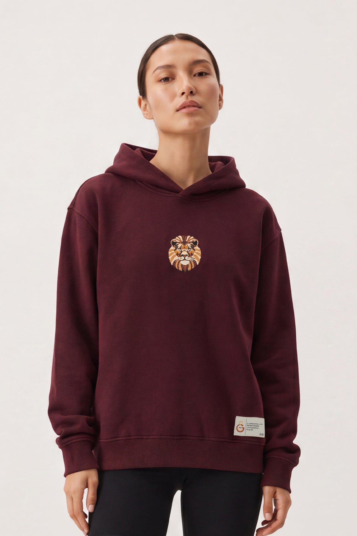 Aslan SuperSoft Kadın Hoodie - Bordo