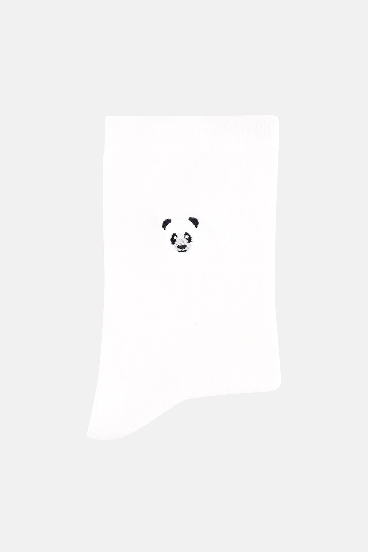 Panda Bambu Çorap - Beyaz - Görsel 2