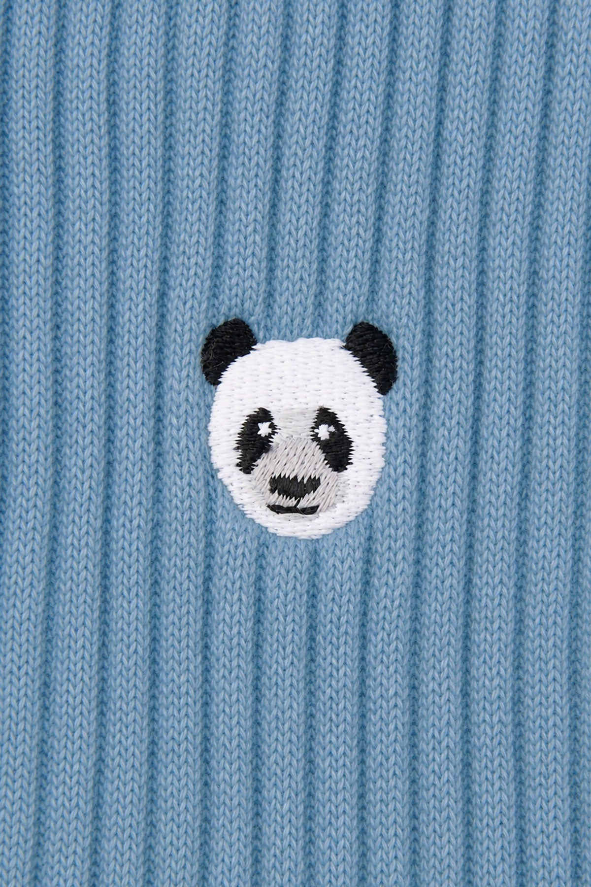 Panda Havlu Çorap - Mavi - Görsel 2
