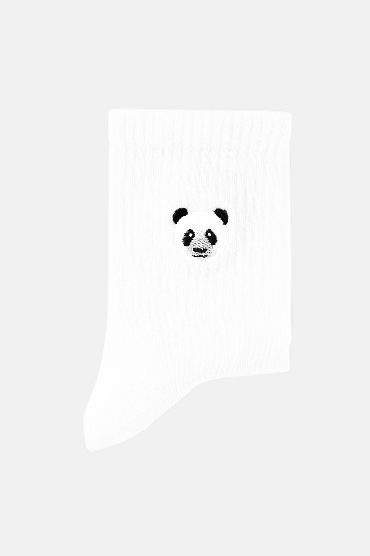 Panda İnce Havlu Çorap - Beyaz - Görsel 2