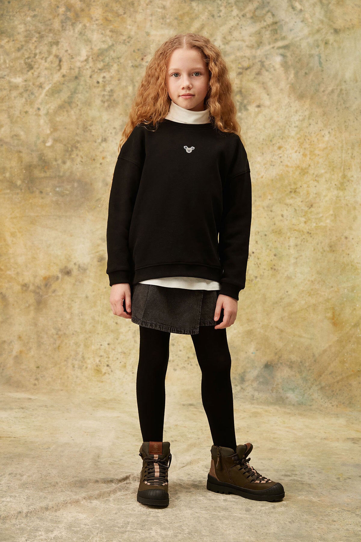 Koala SuperSoft Çocuk Sweatshirt - Siyah - Görsel 4