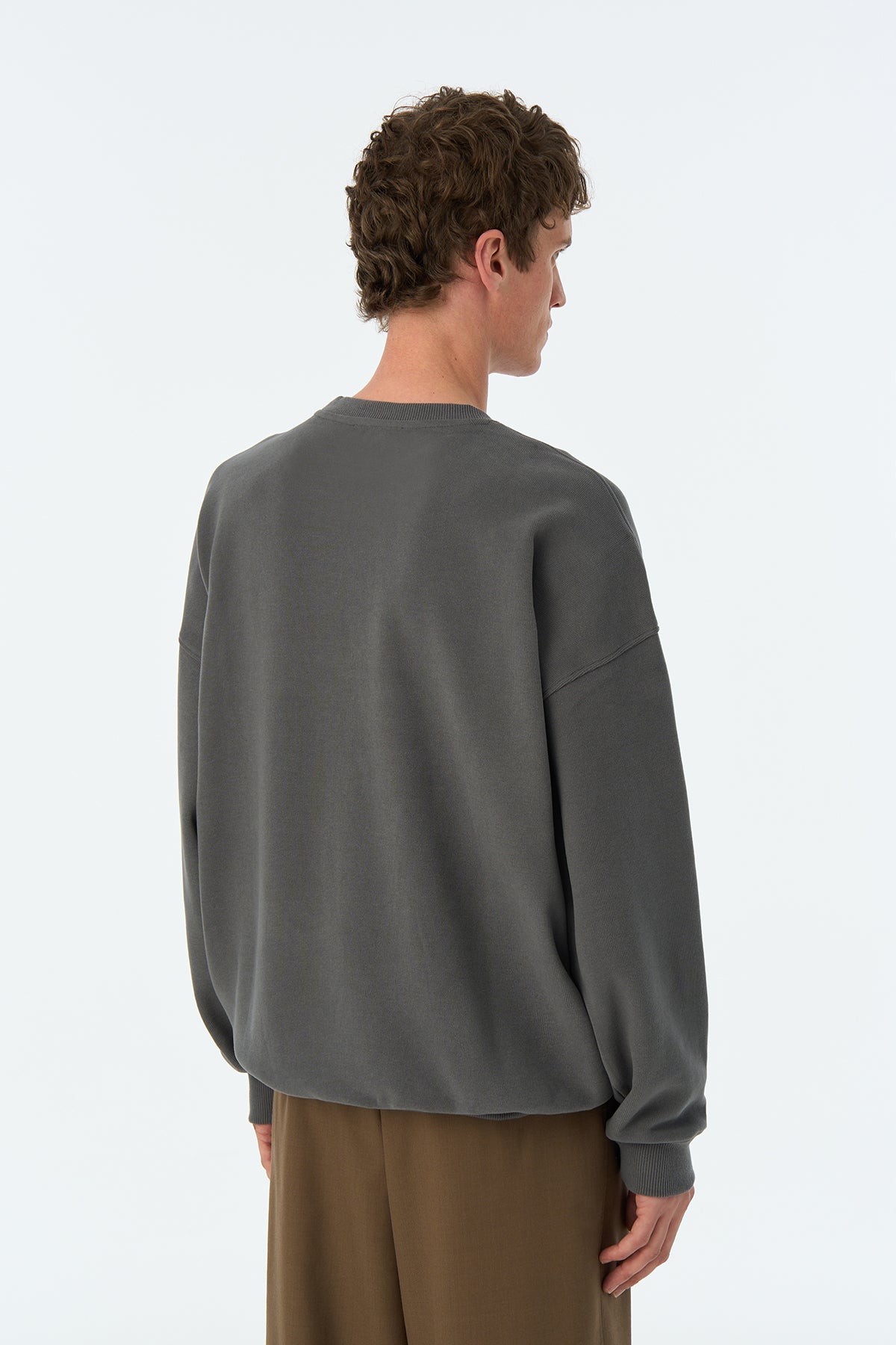 Aslan Oversize SuperSoft Sweatshirt - Antrasit - Görsel 5