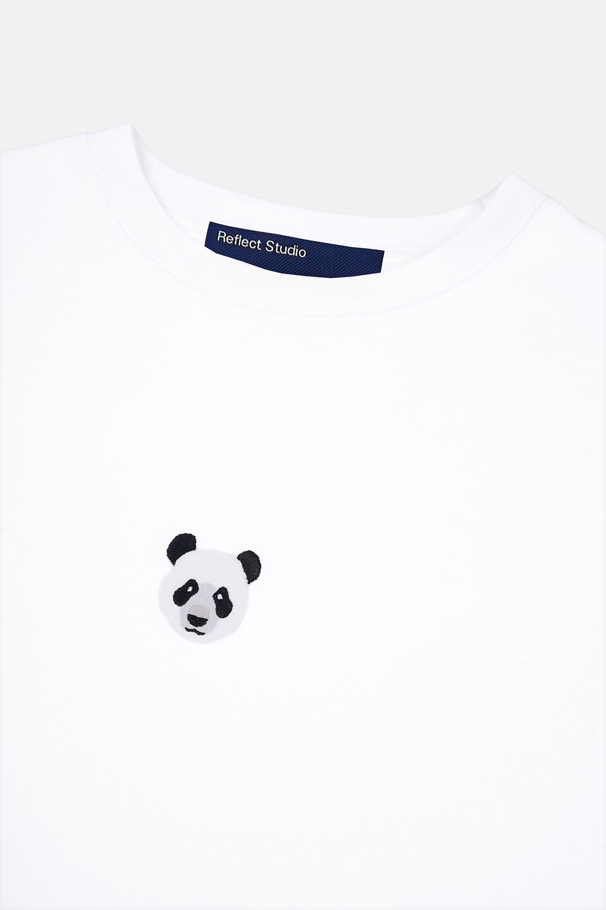 Panda Lightweight Crop T-Shirt - Beyaz - Görsel 5