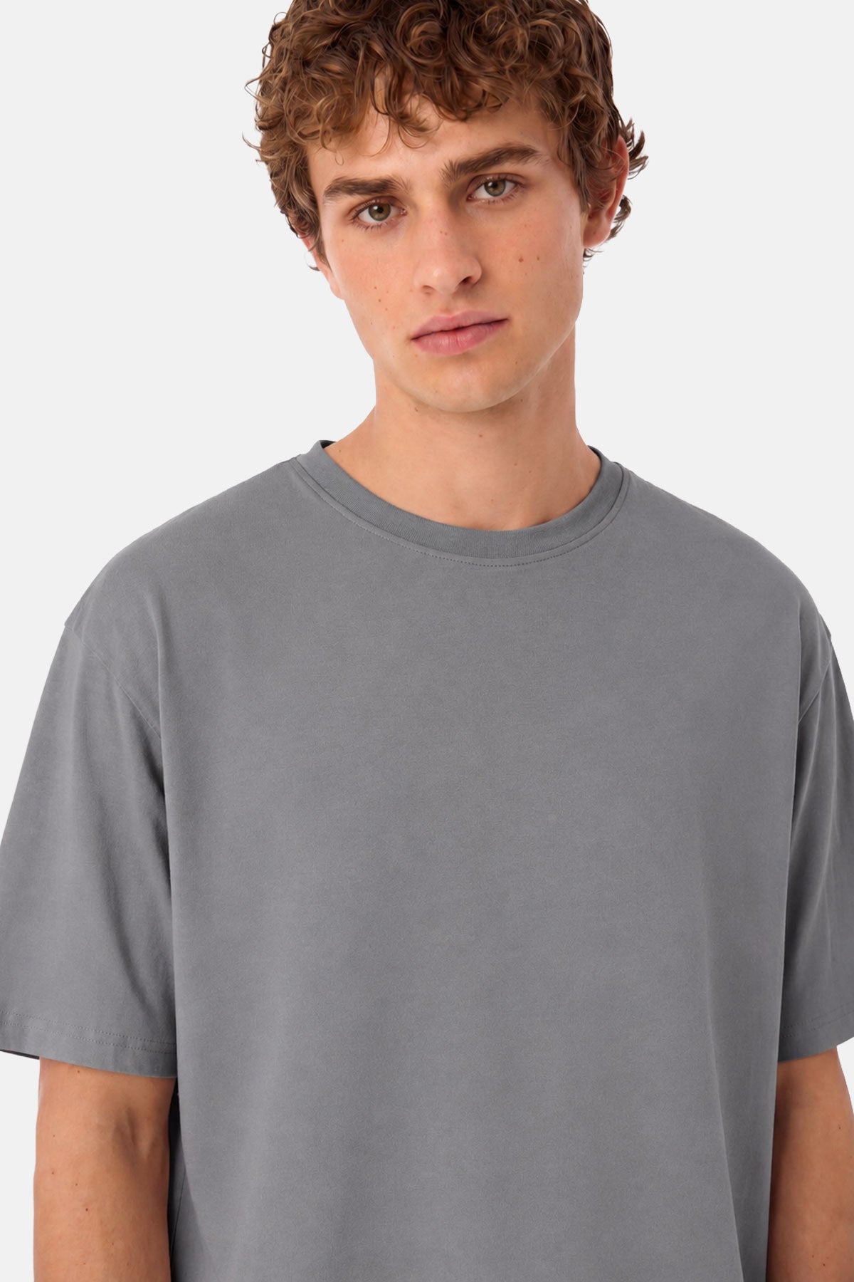 Basic Premium T-shirt - Koyu Gri - Görsel 4