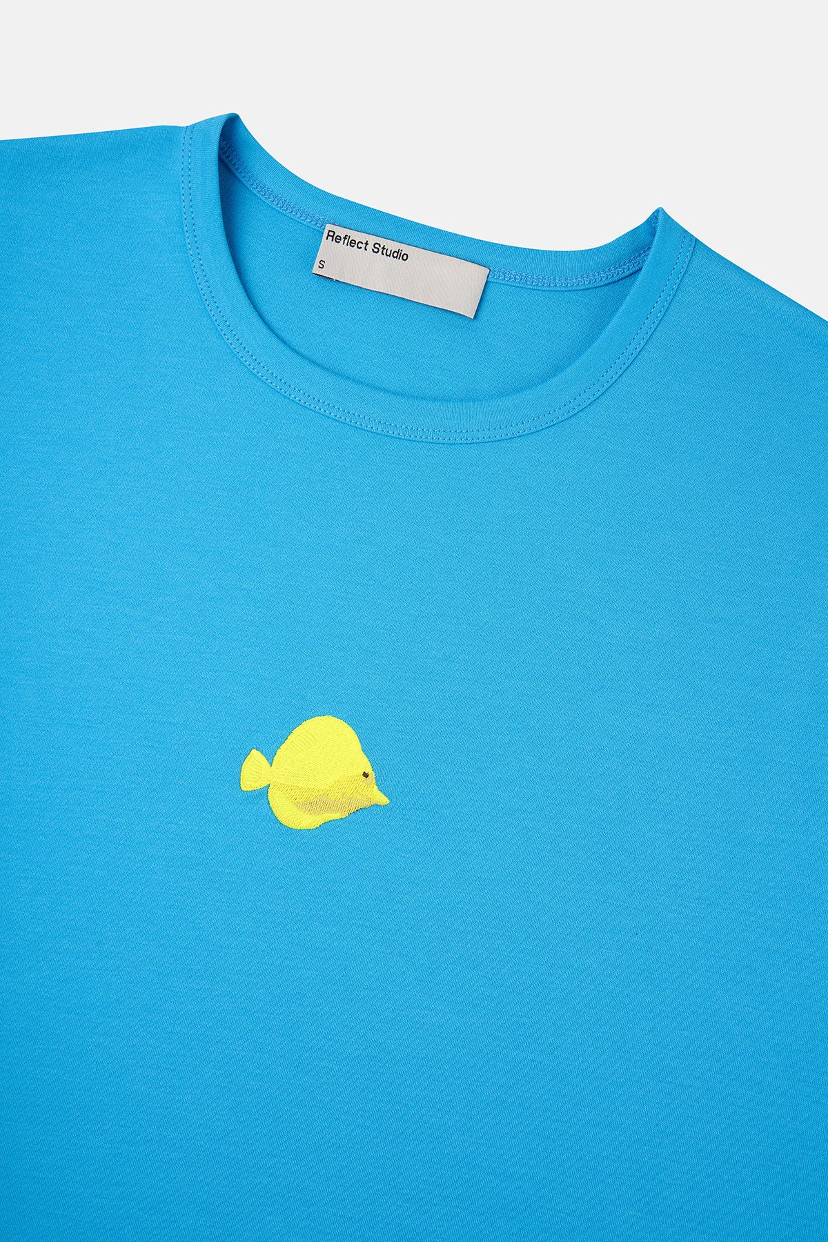 Yellow Tang Oversize Premium T-Shirt - Mavi - Görsel 2