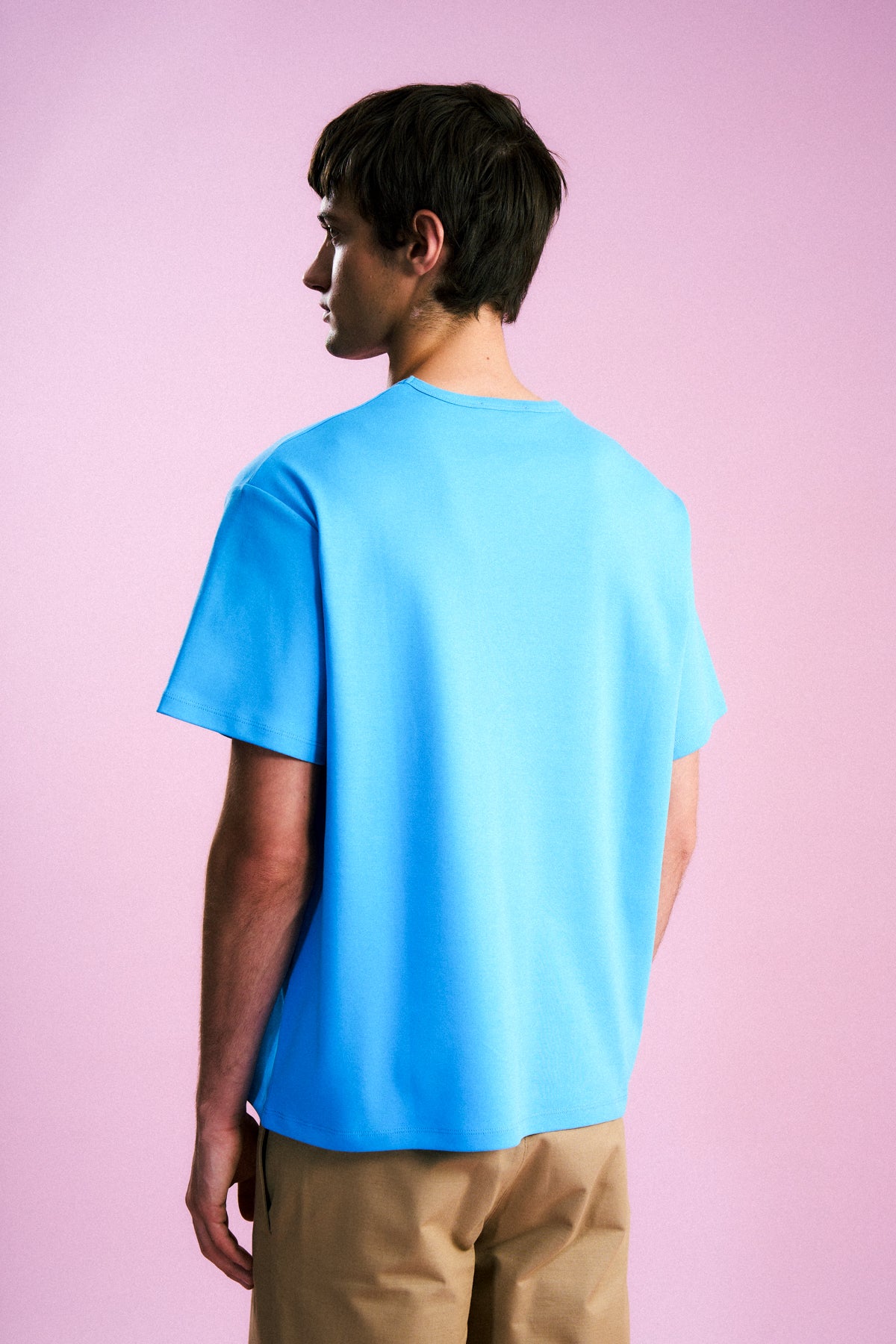 Yellow Tang Oversize Premium T-Shirt - Mavi - Görsel 5