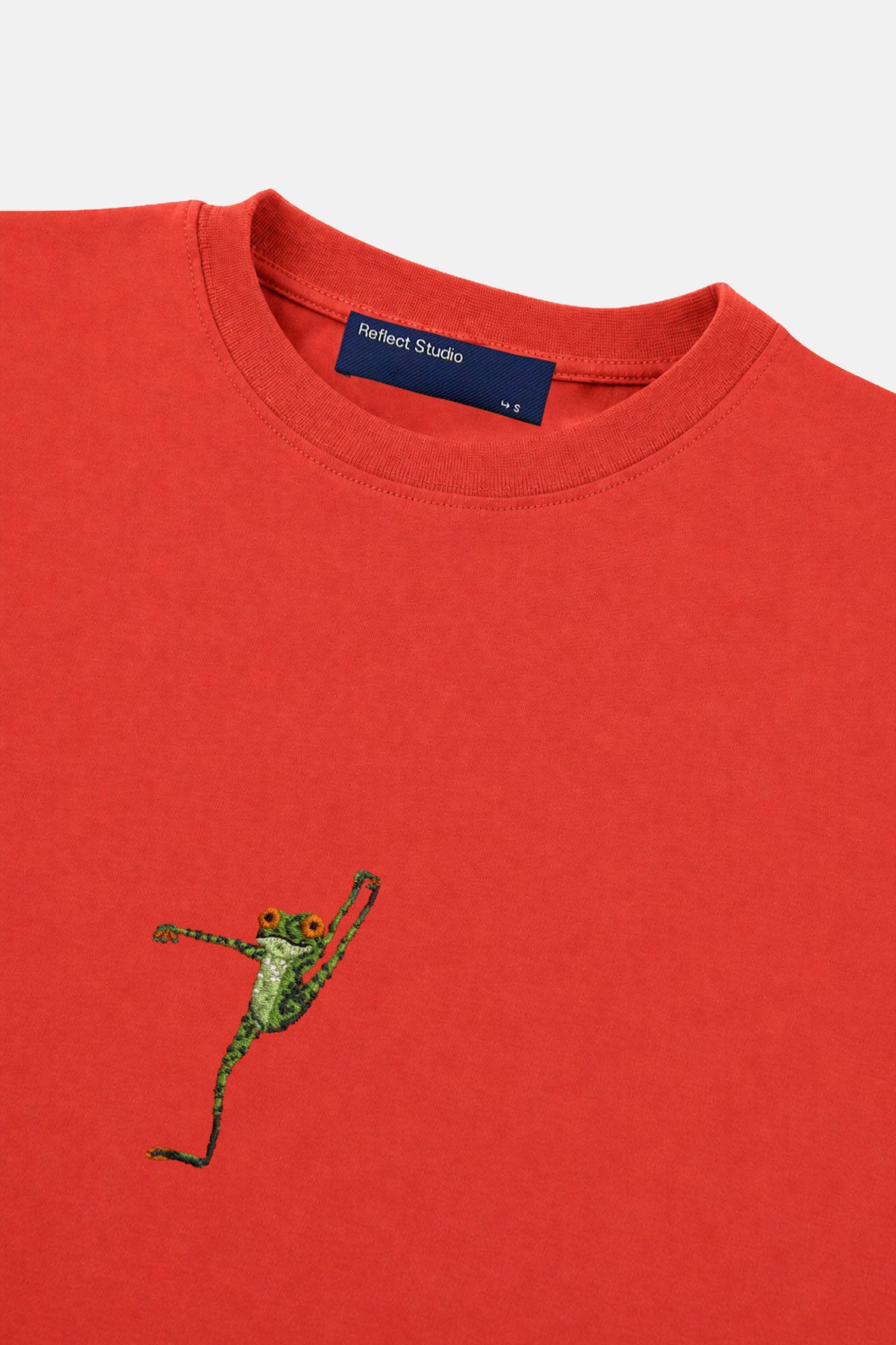 Kurbağa Lightweight Crop T-shirt - Turuncu - Görsel 2