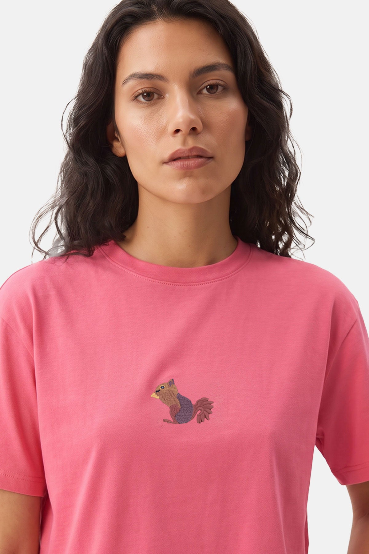 Sincap Lightweight Crop T-shirt - Pembe - Görsel 3