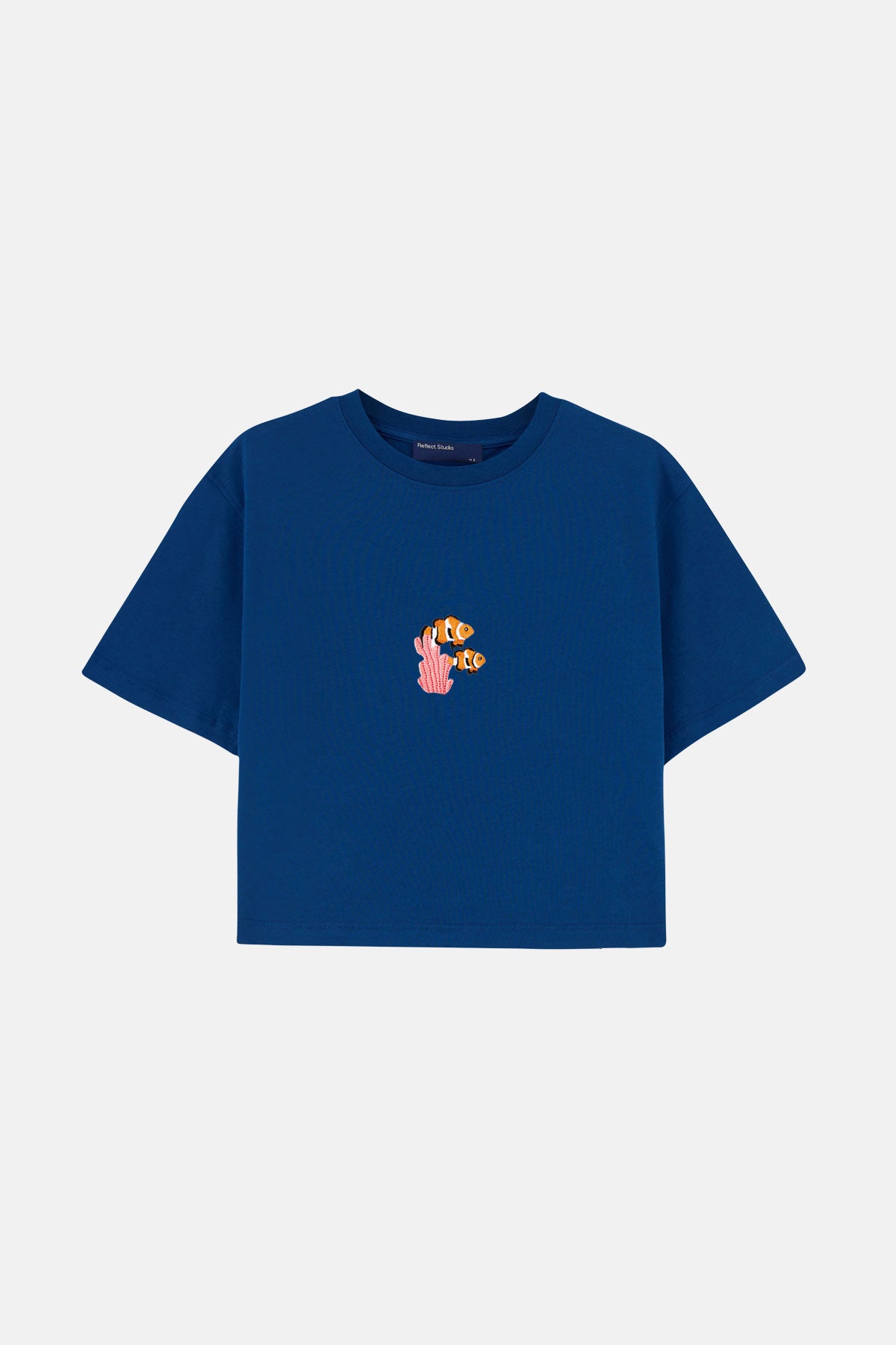 Palyaço Balığı Lightweight Crop T-shirt - Lacivert