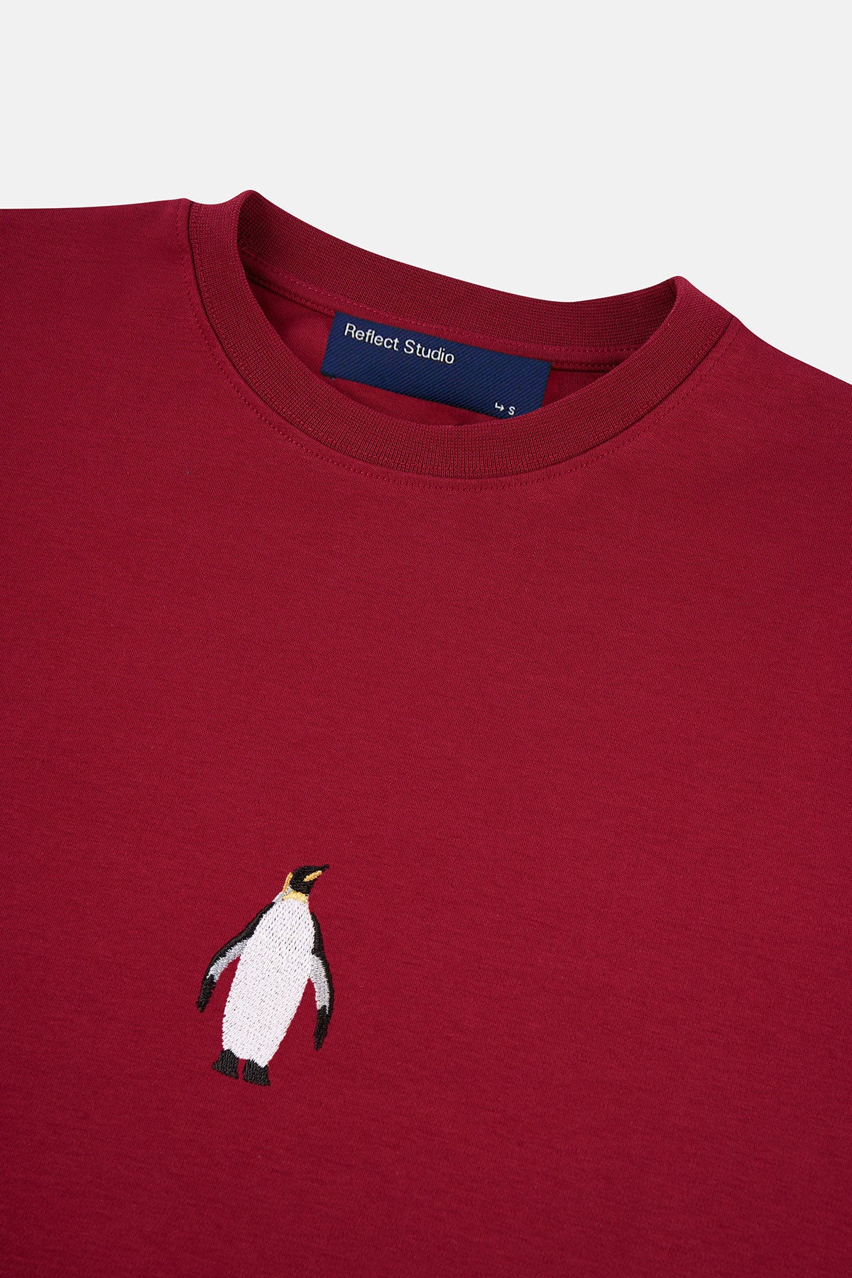 İmparator Penguen Premium T-shirt - Bordo - Görsel 2
