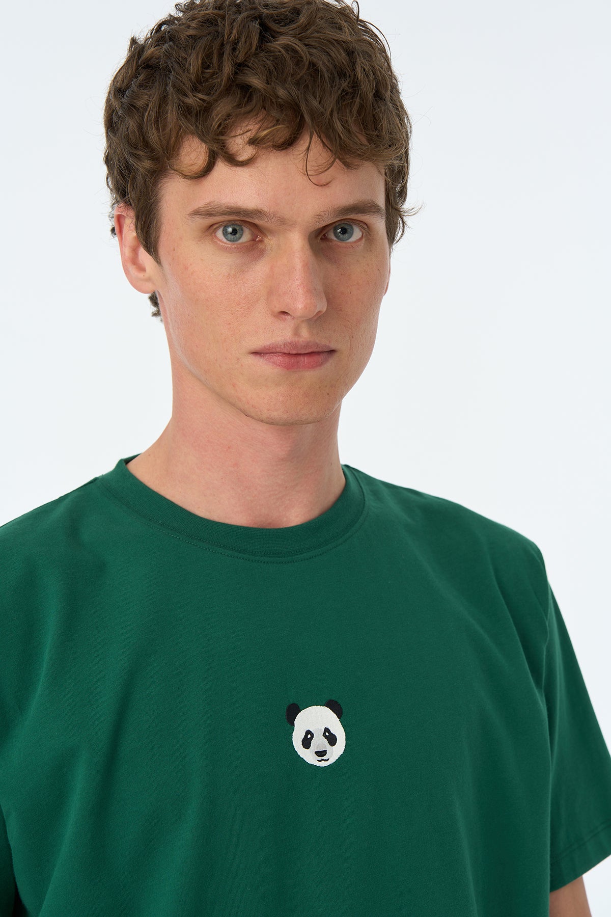 Panda Soft T-Shirt - Nefti Yeşil - Görsel 4