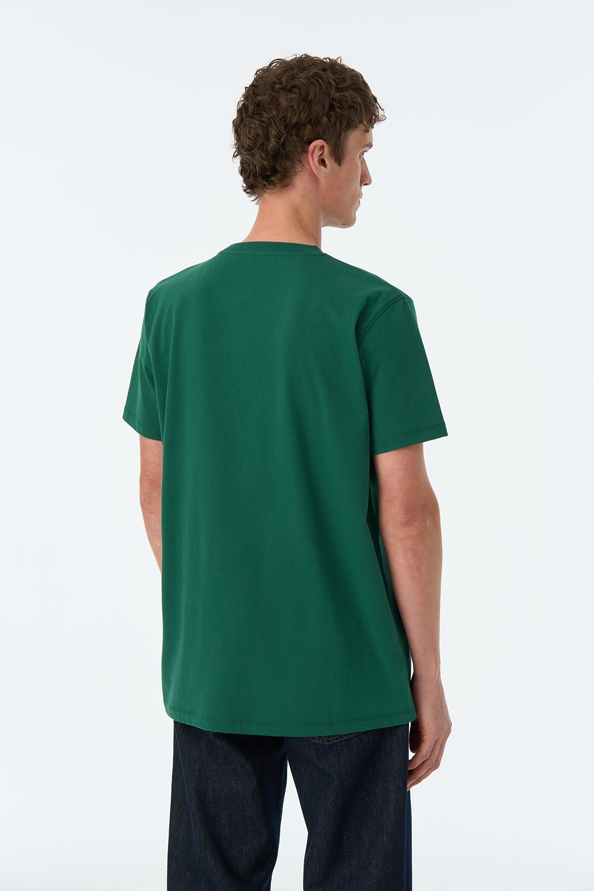 Panda Soft T-Shirt - Nefti Yeşil - Görsel 5