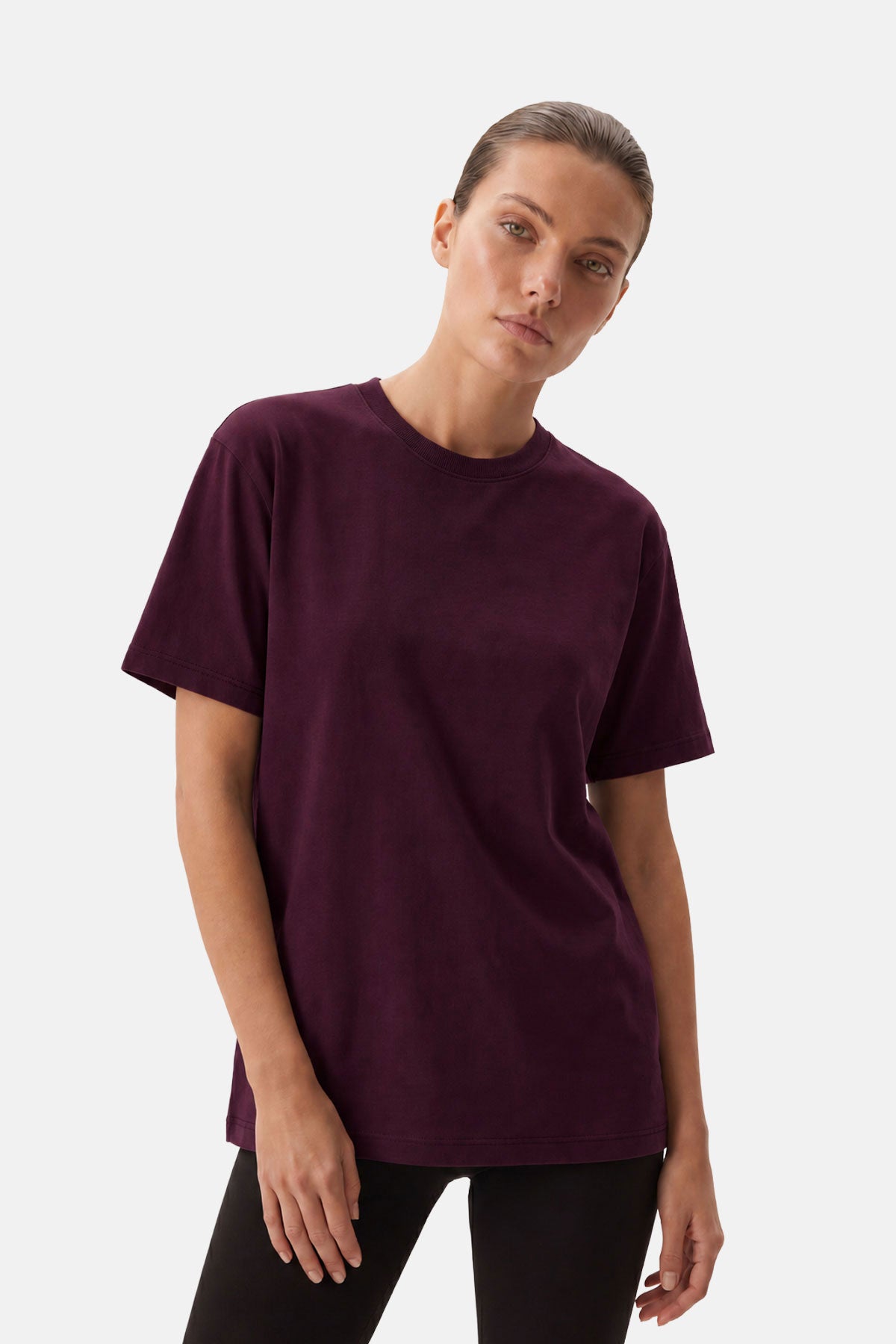 Basic Premium T-shirt - Mürdüm - Görsel 4