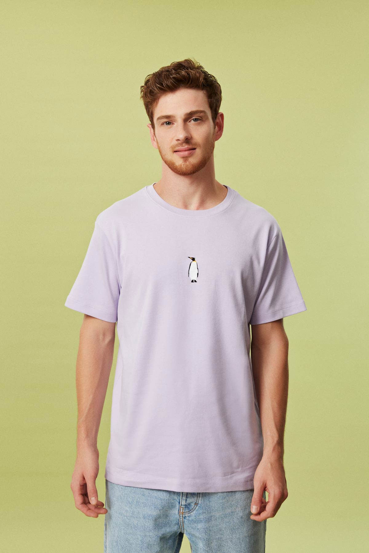 İmparator Penguen Premium T-Shirt - Lila - Görsel 5