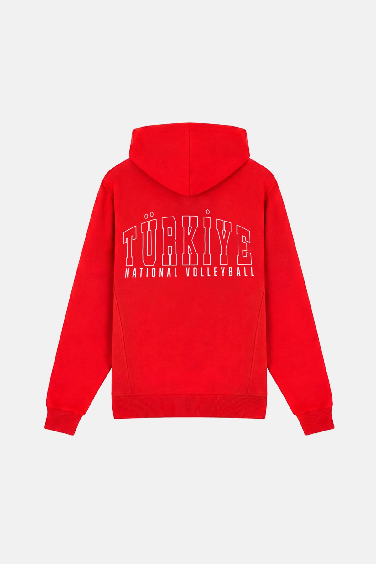 Türkiye Milli Voleybol Takımı Soft Fleece Fermuarlı Hoodie - Kırmızı - Görsel 2