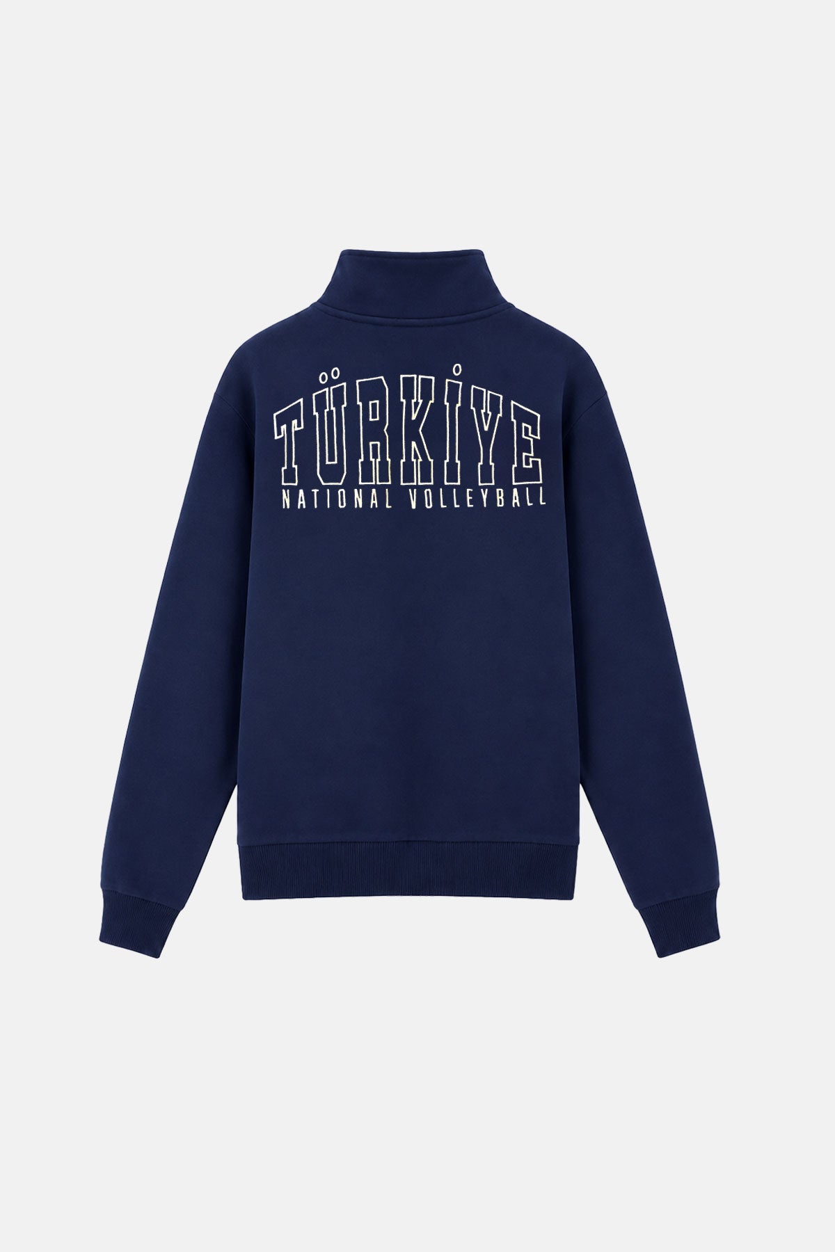 Türkiye Milli Voleybol Takımı Fermuarlı Premium Sweatshirt - Lacivert - Görsel 2