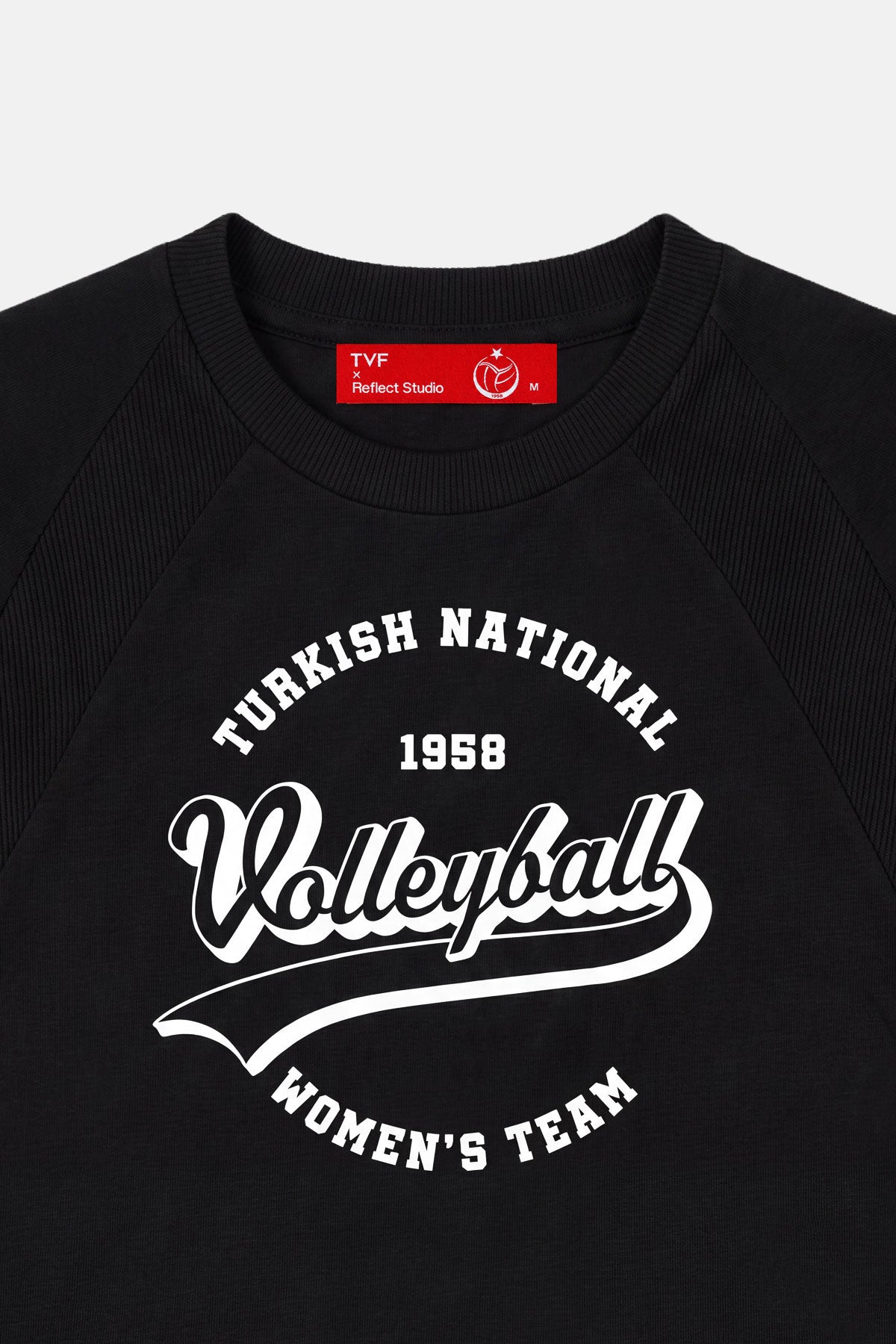 Türkiye Kadın Milli Voleybol Takımı Crop T-shirt - Siyah - Görsel 2
