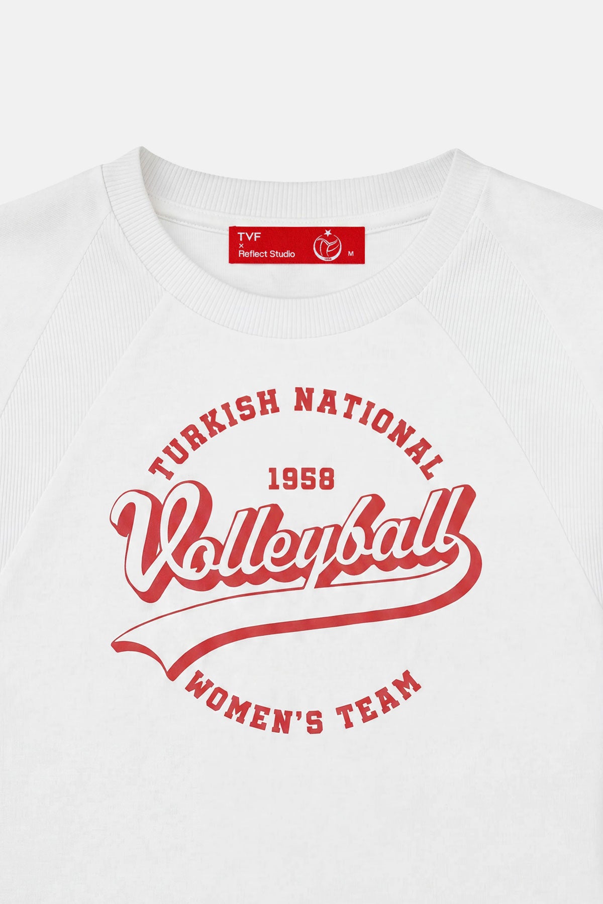 Türkiye Kadın Milli Voleybol Takımı Crop T-shirt - Beyaz - Görsel 2